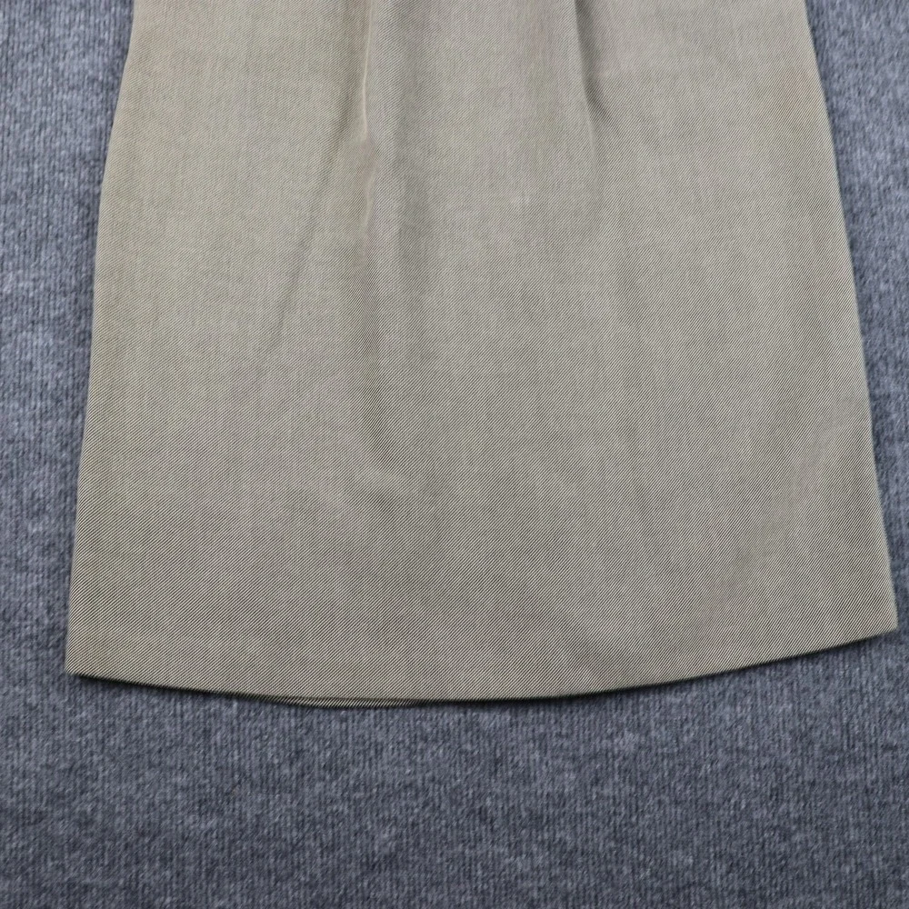 Alfred Dunner Skirt Womens 10 Khaki Elastic Waist Pockets Back Vent Made USA - Picture 3 of 10